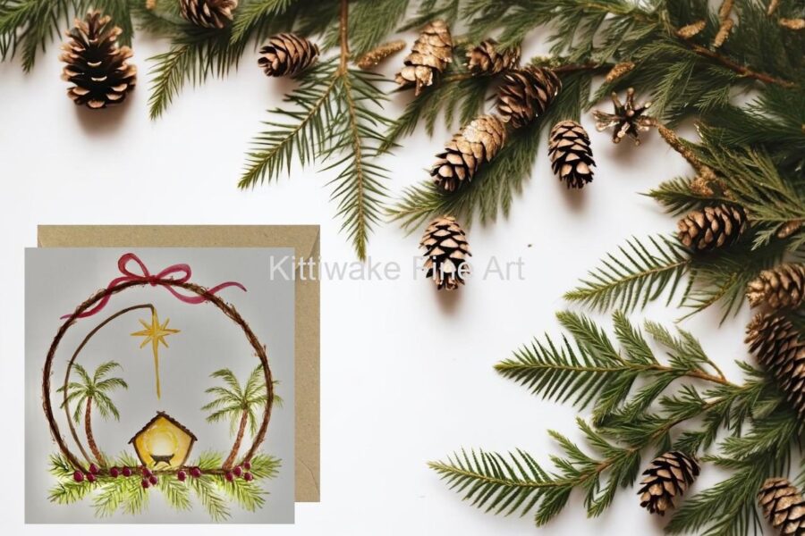 Kittiwake fine art - Away in a manger